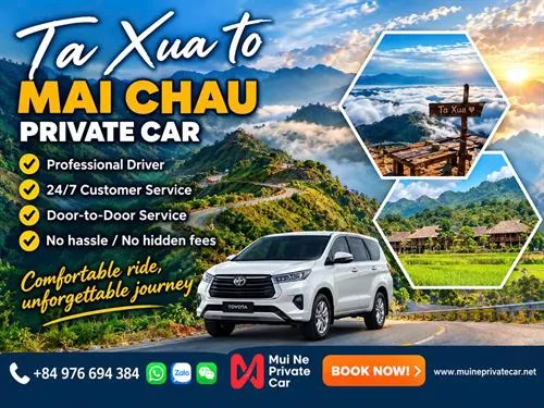 Ta Xua to Mai Chau Private Car Transfer